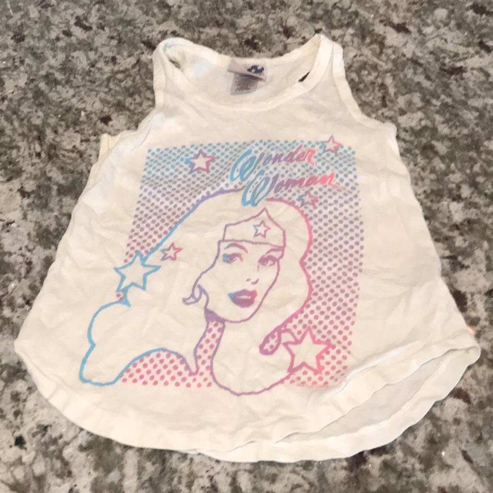 Junk Food Wonder Woman girls tank top
